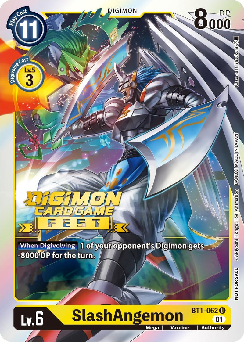 digimon cards 2022 SlashAngemon [BT1-062] (Digimon Card Game Fest 2022) [Release Special  Booster Promos]