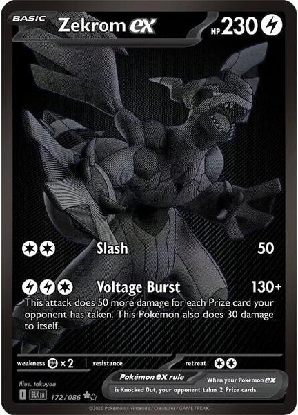 Zekrom ex (172/086) [Scarlet & Violet: Black Bolt] | Good Games TCG