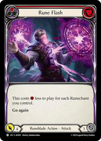 Rune Flash (Red) [AVS011] (Armory Deck: Legends Viserai)