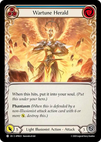 Wartune Herald (Blue) [APR023] (Armory Deck: Legends Prism)