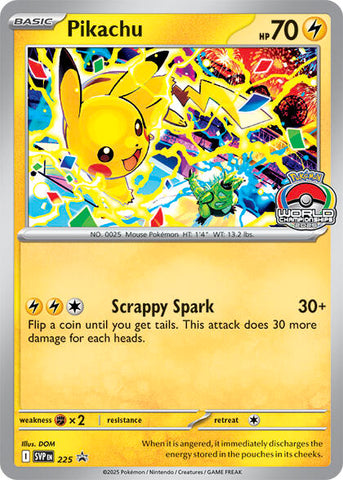 Pikachu (225) (World Championship 2025) [Scarlet & Violet: Black Star Promos]