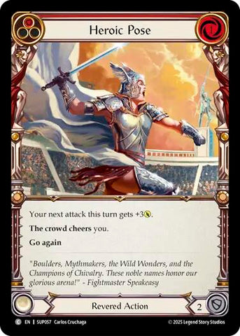 Heroic Pose (Red) [SUP057] (Super Slam)