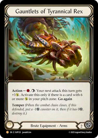 Gauntlets of Tyrannical Rex [SUP125] (Super Slam)  Rainbow Foil