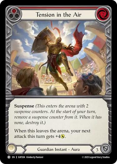 Tension in the Air (Red) [SUP204] (Super Slam)  Rainbow Foil