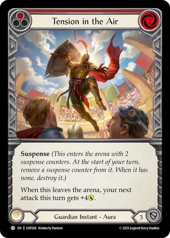 Tension in the Air (Red) [SUP204] (Super Slam)  Rainbow Foil
