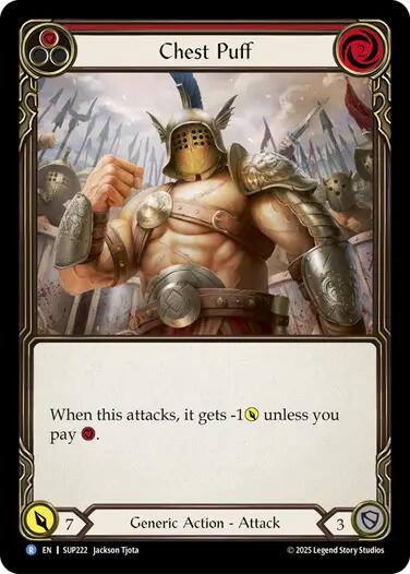 Chest Puff [SUP222] (Super Slam)  Rainbow Foil