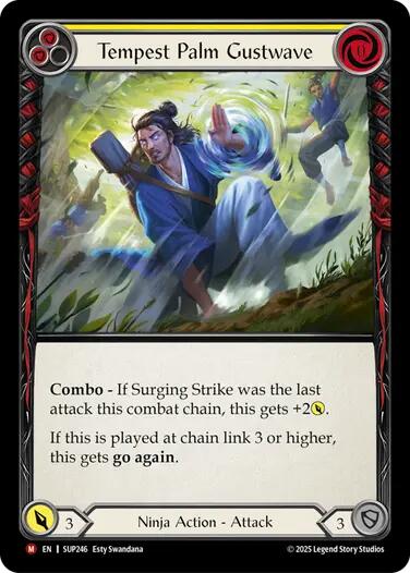 Tempest Palm Gustwave [SUP246] (Super Slam)  Rainbow Foil