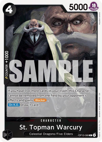 St. Topman Warcury [Carrying On His Will]