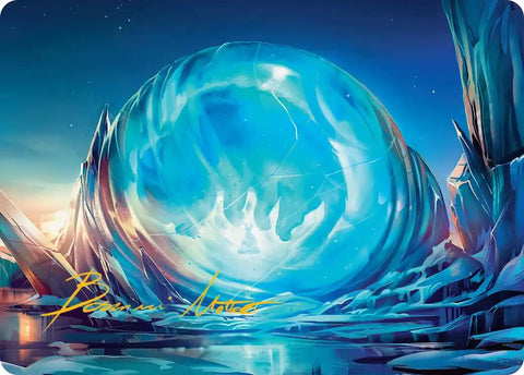 Aang's Iceberg Art Card (Gold-Stamped Signature) [Avatar: The Last Airbender Art Series]