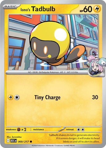Iono's Tadbulb (069/217) [Mega Evolution: Ascended Heroes]