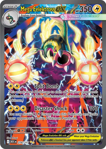 Mega Eelektross ex (278/217) [Mega Evolution: Ascended Heroes]