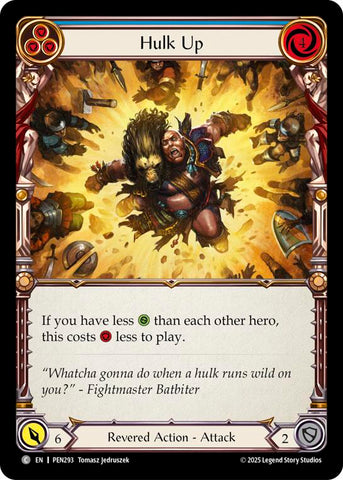 Hulk Up (Blue) (Rainbow Foil) [PEN293] (Compendium of Rathe)  Rainbow Foil