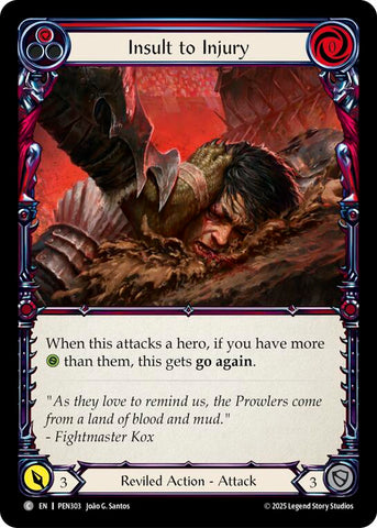 Insult To Injury (Red) (Regular) [PEN303] (Compendium of Rathe)