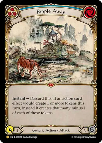Ripple Away (Blue) (Gold) [ANQ014] (Compendium of Rathe - Antiquity Pack)  Rainbow Foil