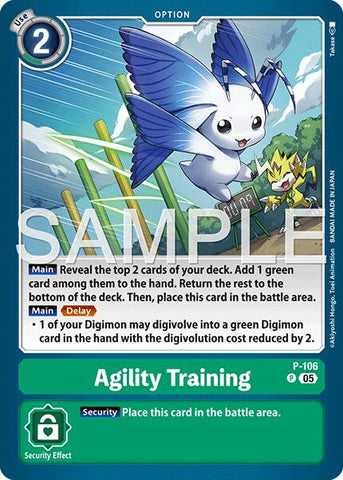 Agility Training [P-106] (Reprint) [Advanced Booster Digimon Generation]