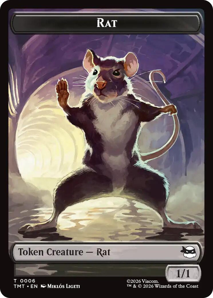 Rat // Food Double-Sided Token [Teenage Mutant Ninja Turtles Tokens ...