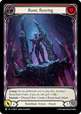 Runic Reaving [FAB477] (Promo)  Rainbow Foil