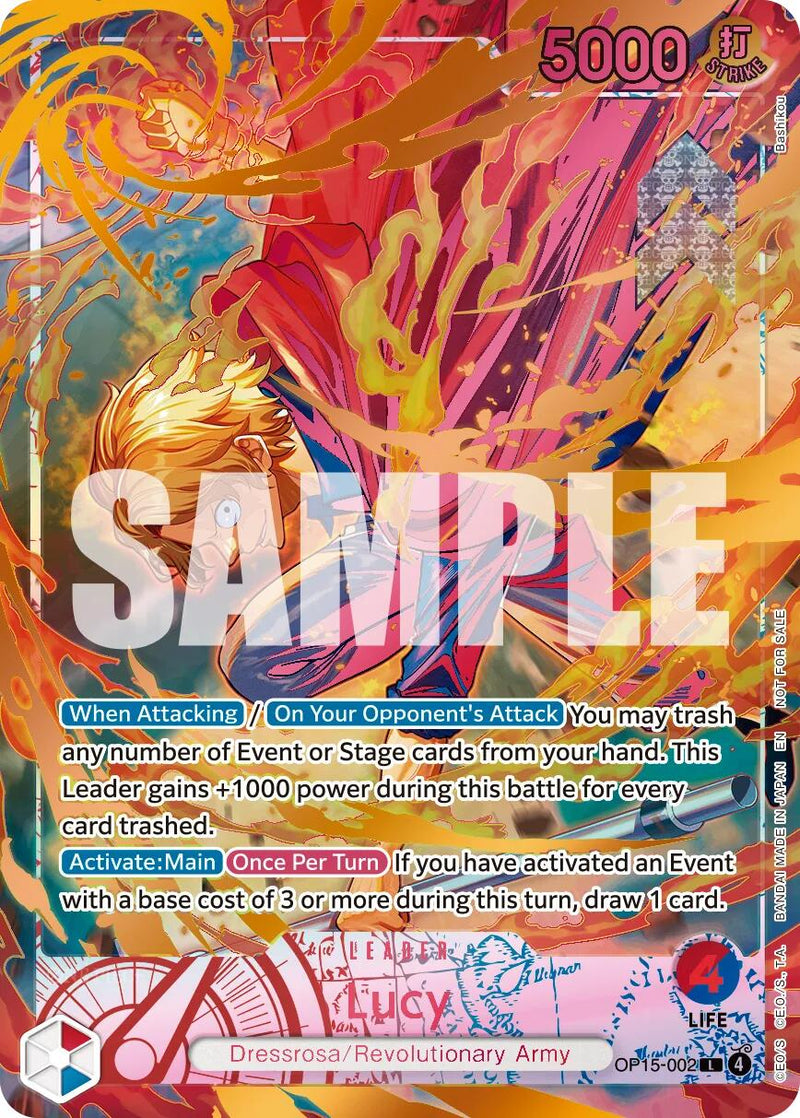 Lucy (Flame-Flame Fruit Coliseum) [One Piece Promotion Cards]