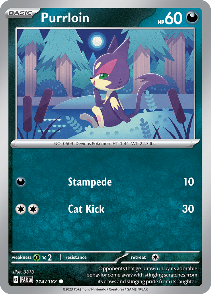 Purrloin (114/182) [Scarlet & Violet: Paradox Rift]