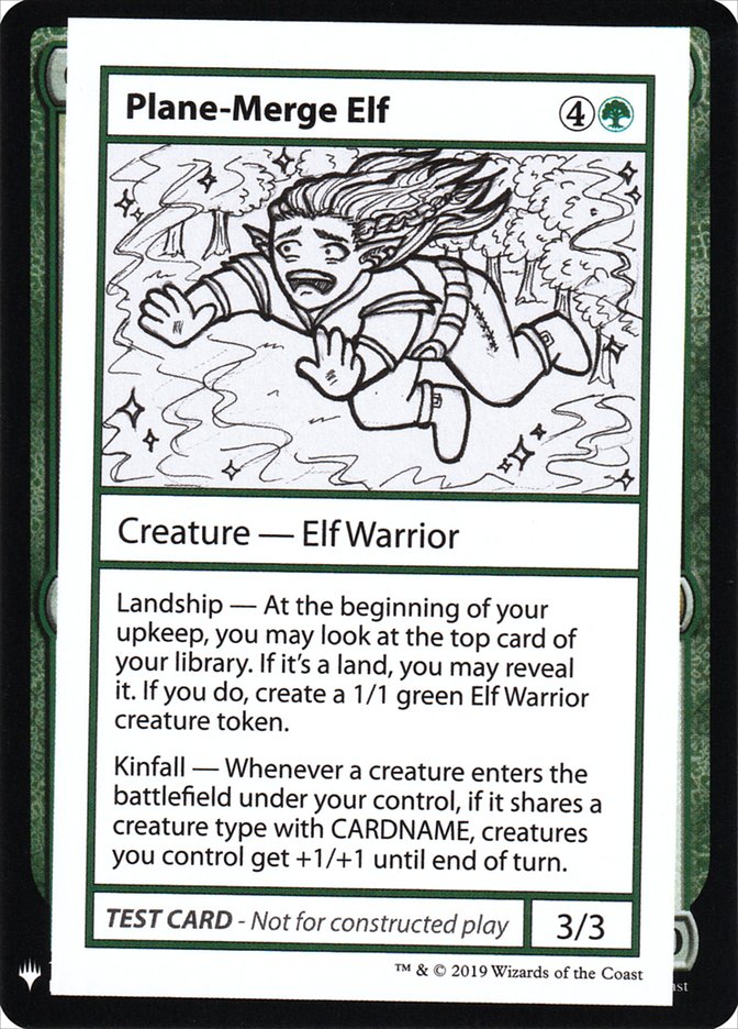 mtg test cards Plane-Merge Elf [Mystery Booster Playtest Cards]