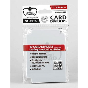 Ultimate Guard Card Dividers Standard Size Transparent (10)