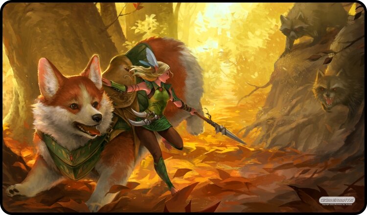 Gamermat - Corgi and Elf TCG Sized