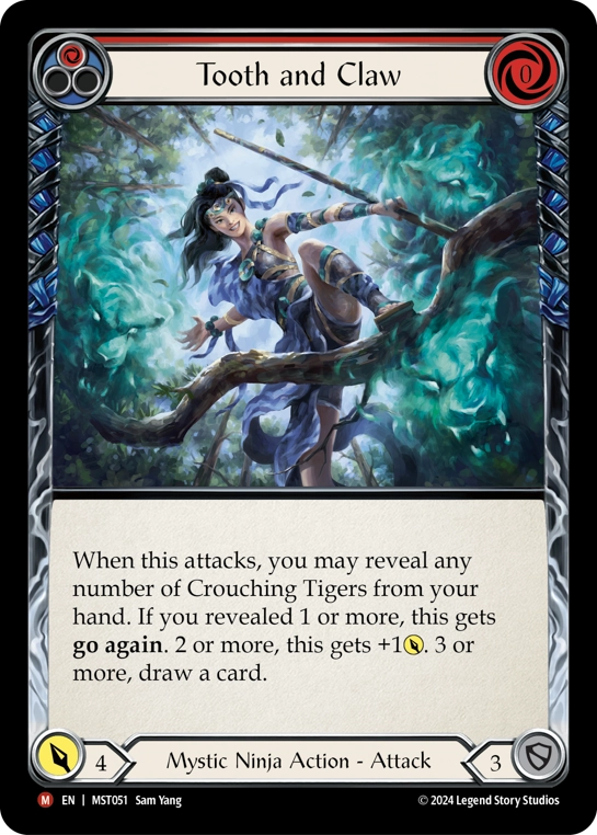 Tooth and Claw [MST051] (Part the Mistveil)  Rainbow Foil