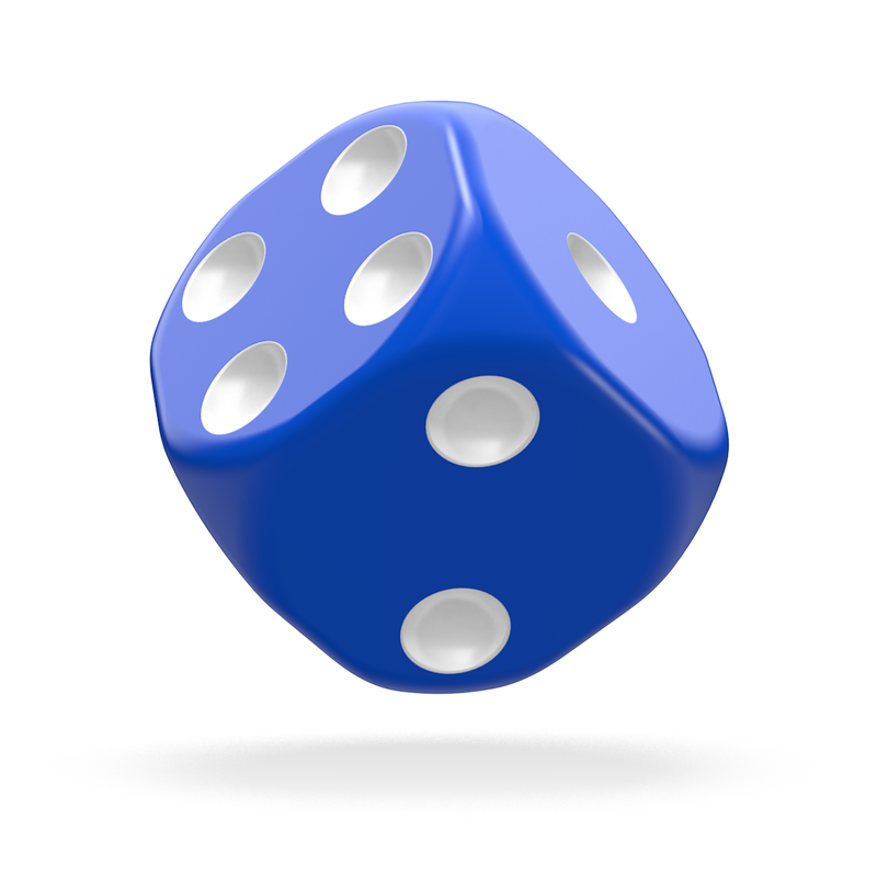 Oakie Doakie Dice - D6 16mm Solid Blue (12)