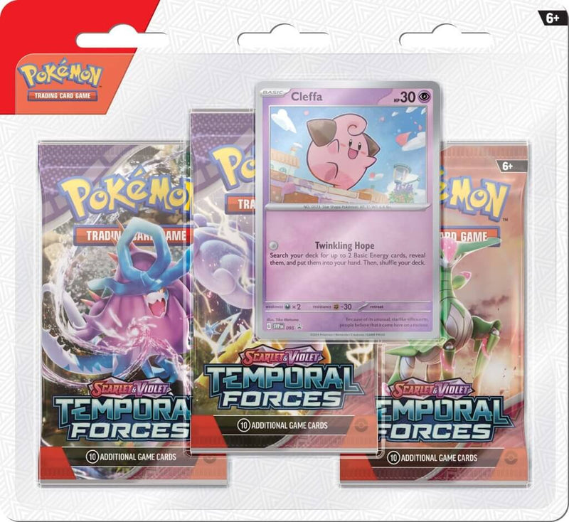 Pokemon TCG: Scarlet & Violet - Temporal Forces Three Booster Blister
