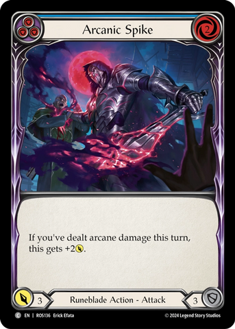 Arcanic Spike (Blue) [ROS136] (Rosetta)  Rainbow Foil
