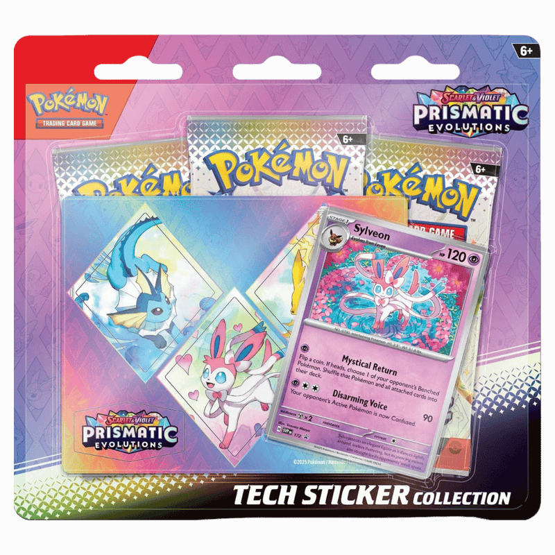 Pokemon TCG - Scarlet & Violet Prismatic Evolutions Tech Sticker Collection