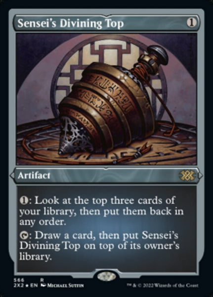 Sensei's Divining Top (Foil Etched) [Double Masters 2022] | Good