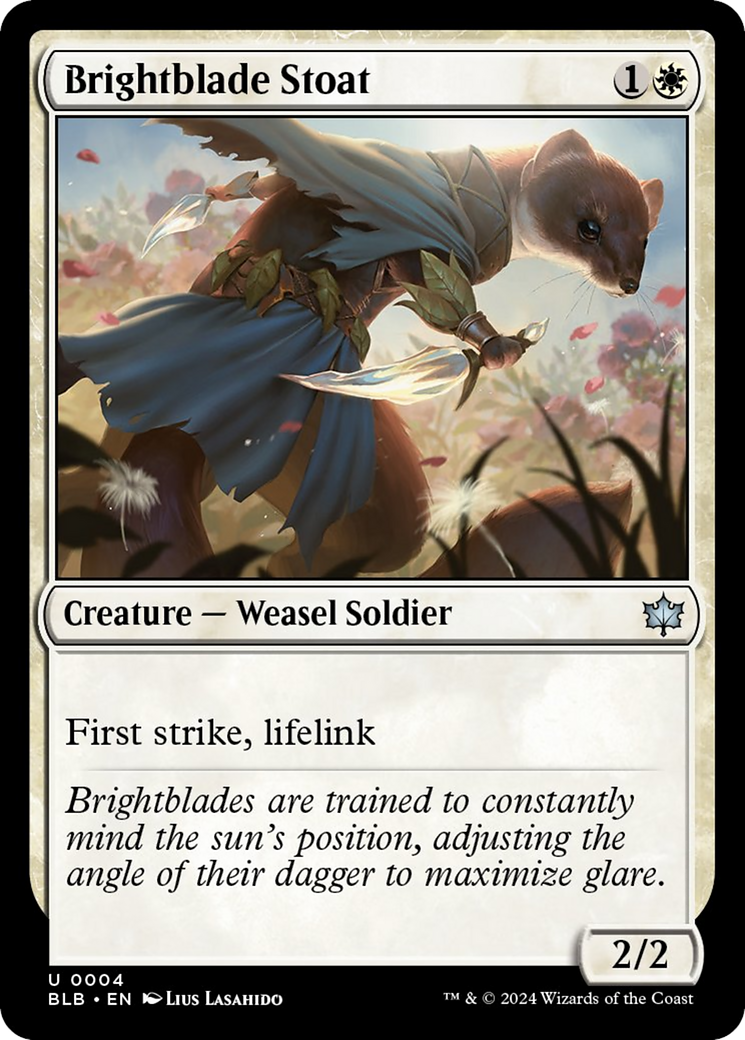 Brightblade Stoat [Bloomburrow] | Good Games TCG