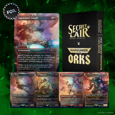 Magic: The Gathering Secret Lair Drop - Secret Lair x Warhammer 40000: Orks Traditional Foil Edition