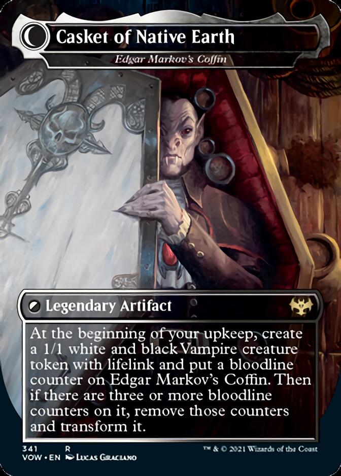 dracula cards mtg Edgar, Charmed Groom // Edgar Markov's Coffin