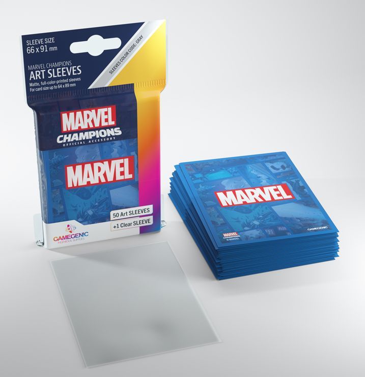 Gamegenic - Marvel Logo Blue: Marvel Champions Art Sleeves