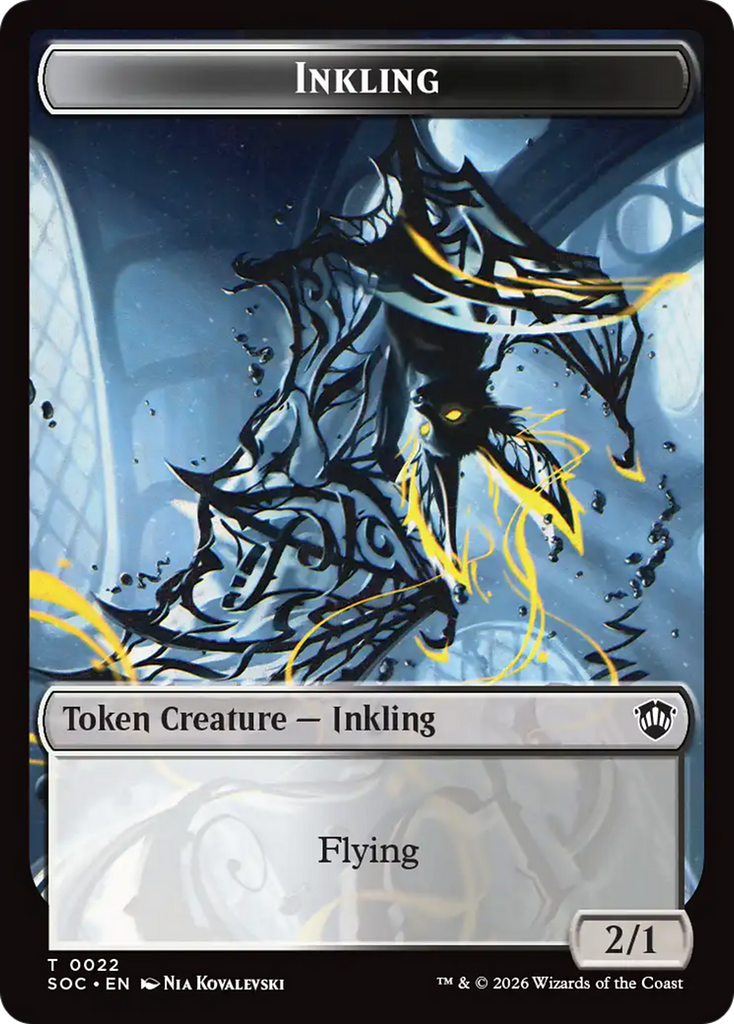 Cat // Inkling (0022) Double-Sided Token [Secrets of Strixhaven ...