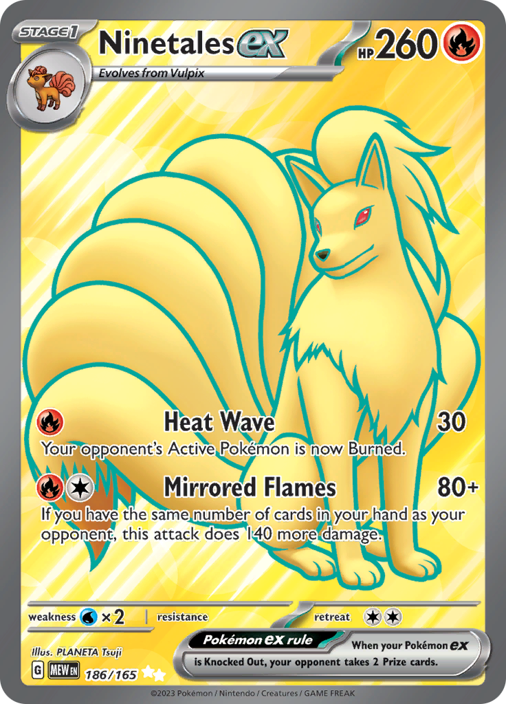 Ninetales ex (186/165) [Scarlet & Violet: 151]