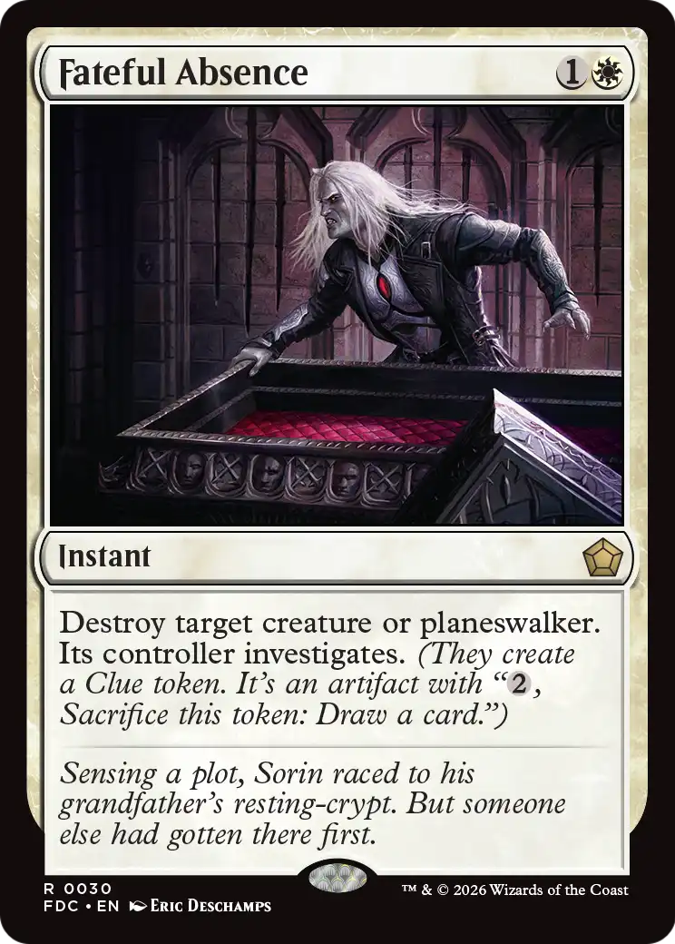 Fateful Absence [Foundations Commander]