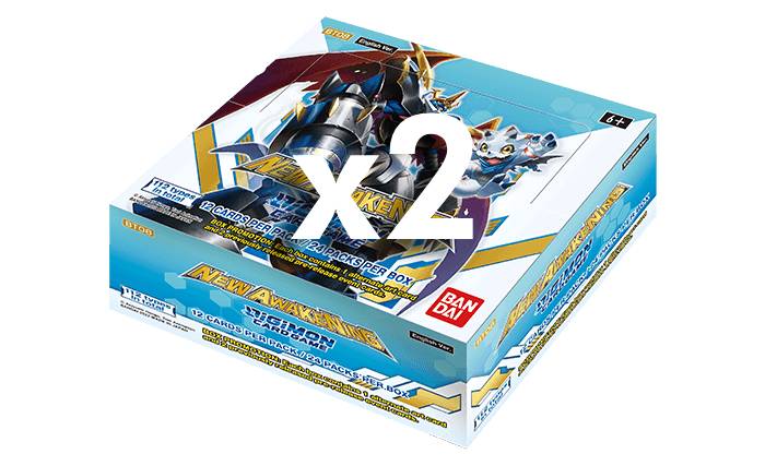 Digimon Card Game Series 08 New Awakening BT08 2 x Booster Boxes