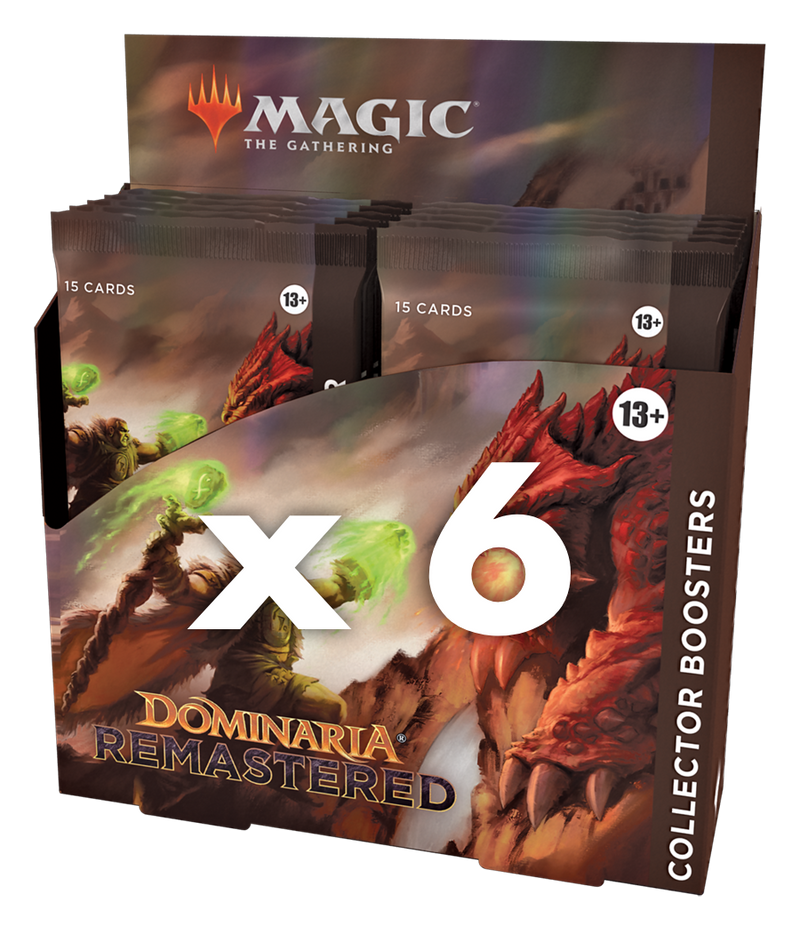 Magic: The Gathering Dominaria Remastered Collecter Booster Box x6
