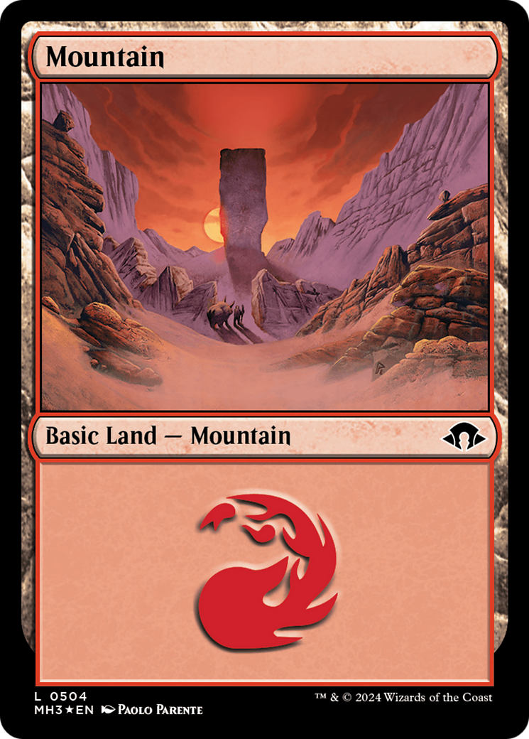 Mountain (0504) (Ripple Foil) [Modern Horizons 3]