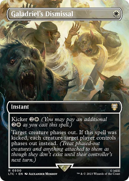 Galadriel's Dismissal 英語　MTG Galadriel's Dismissal (Borderless) [The Lord of the Rings: Tales