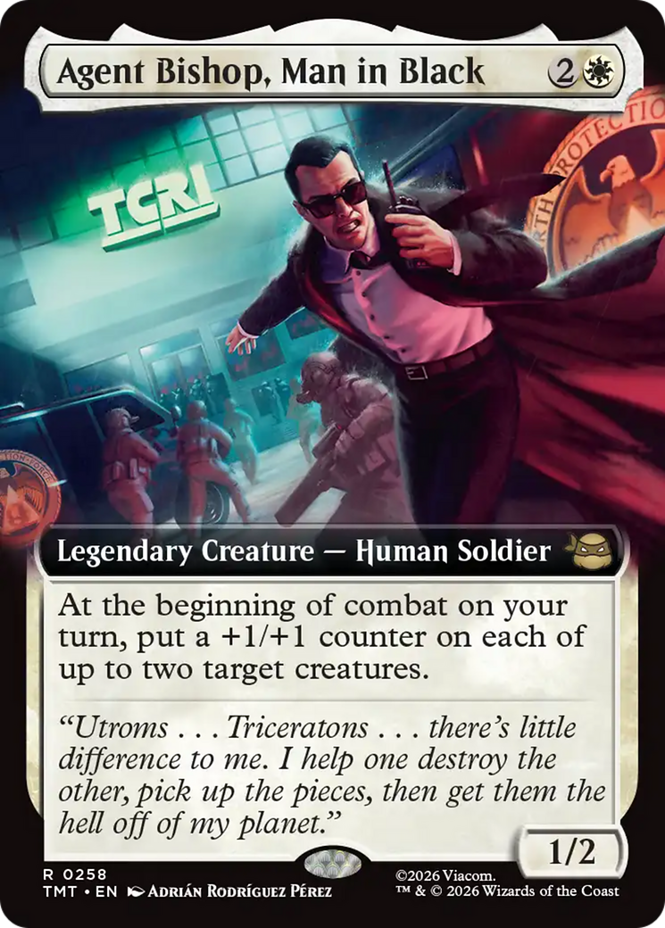 Agent Bishop, Man in Black (Extended Art) [Teenage Mutant Ninja Turtles]