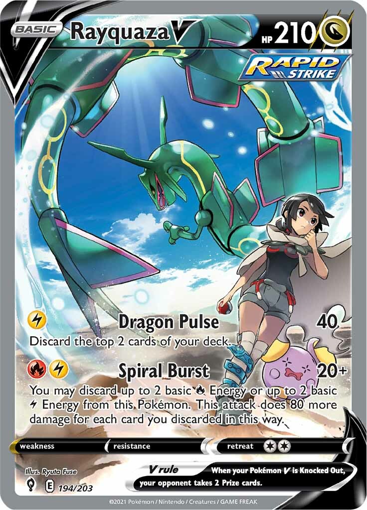 Rayquaza V (194/203) [Sword & Shield: Evolving Skies]