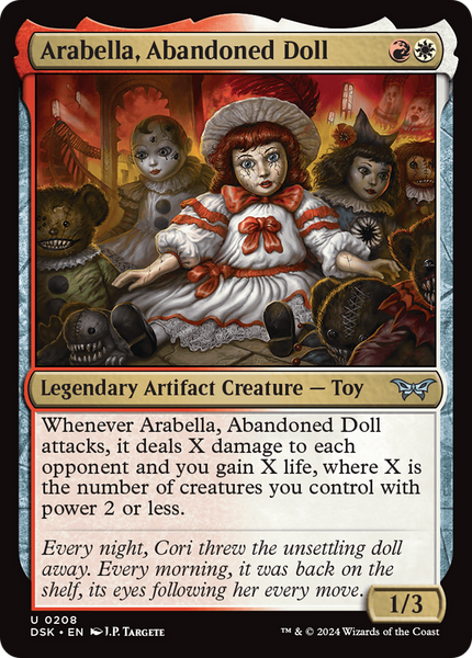 [MTG]Arabella, Abandoned Doll アーティストプルーフ Arabella, Abandoned Doll [Duskmourn: House of Horror] | Good Games TCG