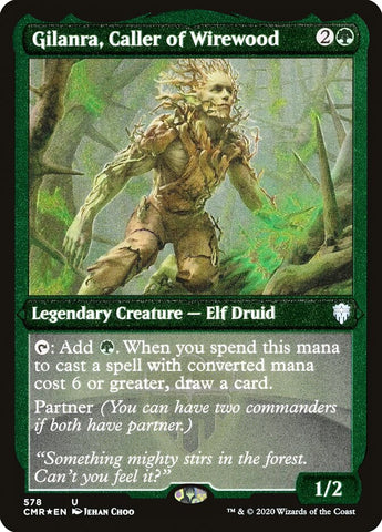 Gilanra, Caller of Wirewood (Etched) [Commander Legends]