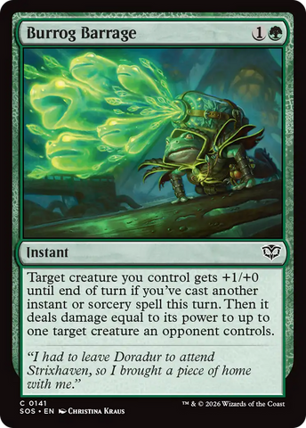 Burrog Barrage [Secrets of Strixhaven]