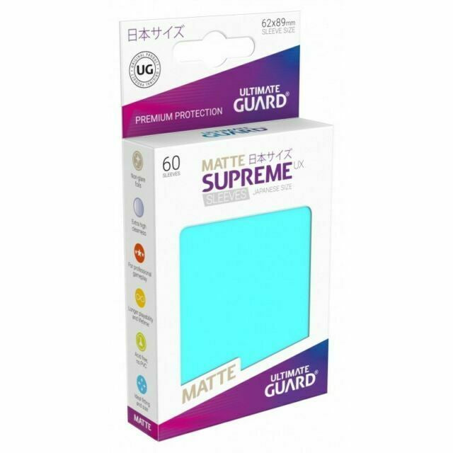 Ultimate Guard - Supreme UX Japanese Size Sleeves Matte Aquamarine (60)