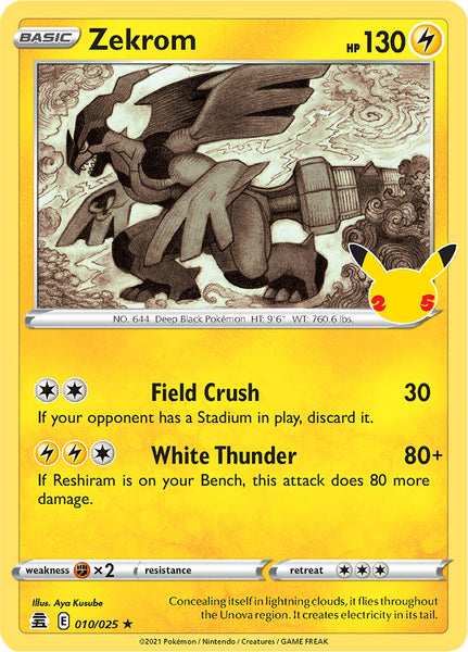 Zekrom (010/025) [Celebrations: 25th Anniversary] | Good Games TCG